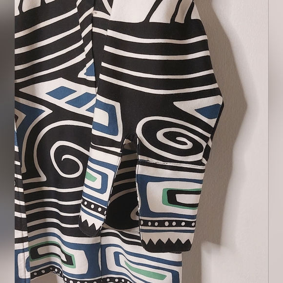 Linda Allard Ellen Tracy Bold Print Shirt/Jacket Size 10 Petite - Picture 4 of 6